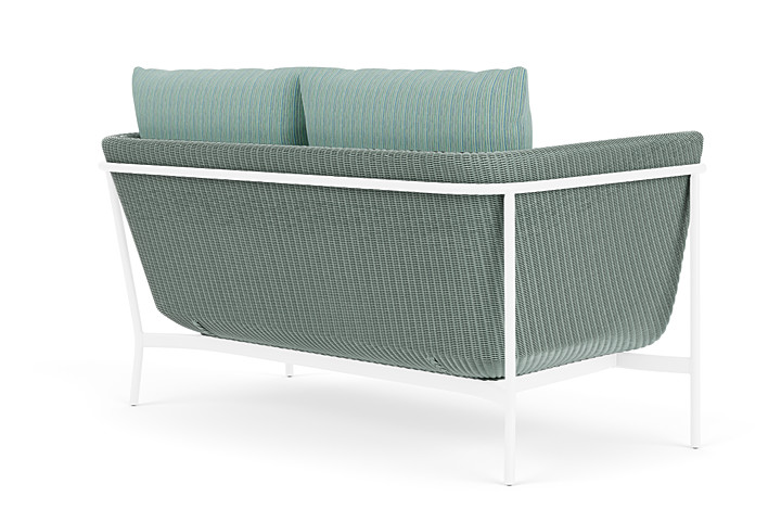 Lloyd Flanders™ Solstice Loveseat  - Sea Glass, White