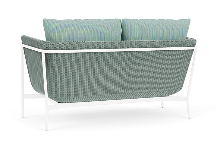 Lloyd Flanders™ Solstice Loveseat  - Sea Glass, White