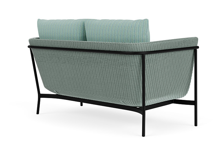 Lloyd Flanders™ Solstice Loveseat  - Sea Glass, Ebony