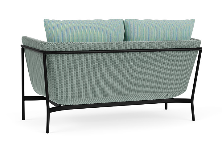 Lloyd Flanders™ Solstice Loveseat  - Sea Glass, Ebony