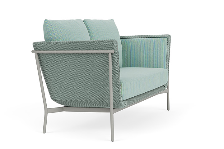 Lloyd Flanders™ Solstice Loveseat  - Sea Glass, Platinum