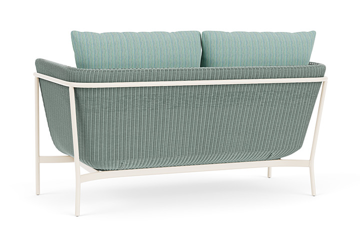 Lloyd Flanders™ Solstice Loveseat  - Sea Glass, Ivory