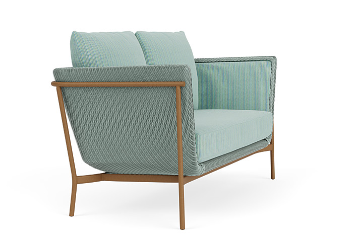 Lloyd Flanders™ Solstice Loveseat  - Sea Glass, Hickory