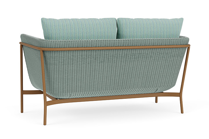 Lloyd Flanders™ Solstice Loveseat  - Sea Glass, Hickory