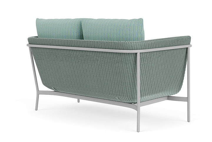 Lloyd Flanders™ Solstice Loveseat  - Sea Glass, Metallic Silver