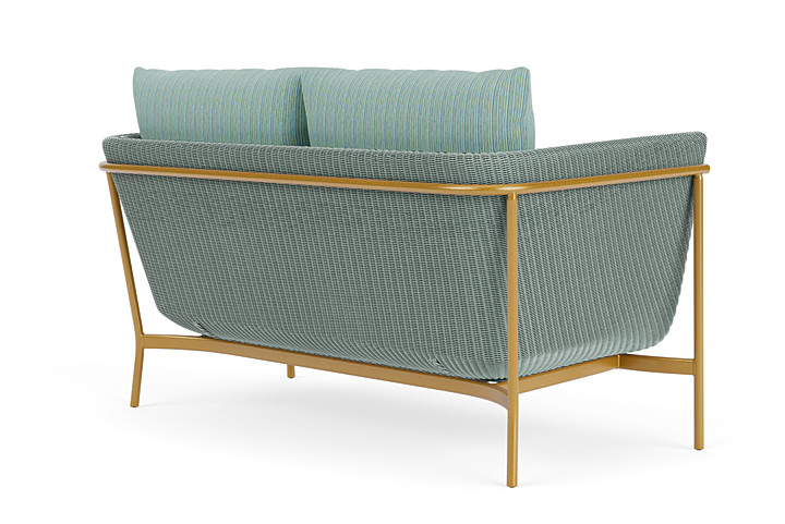 Lloyd Flanders™ Solstice Loveseat  - Sea Glass, Metallic Gold