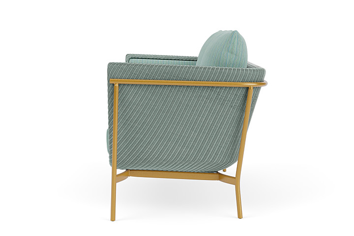 Lloyd Flanders™ Solstice Loveseat  - Sea Glass, Metallic Gold