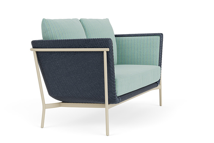 Lloyd Flanders™ Solstice Loveseat  - Denim Blue, Linen