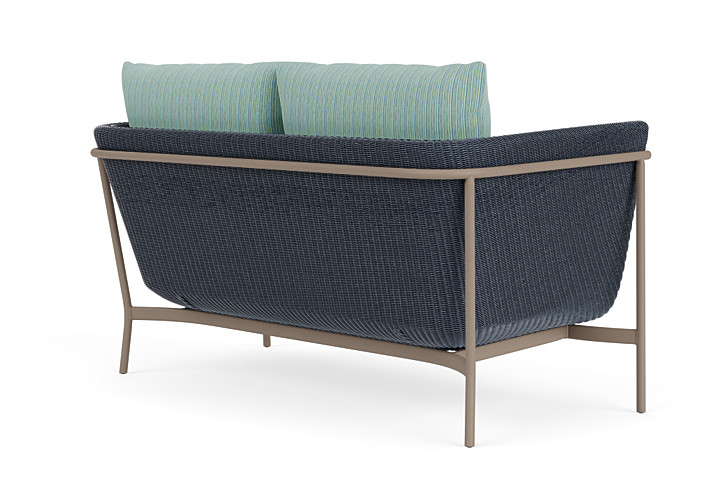 Lloyd Flanders™ Solstice Loveseat  - Denim Blue, French Beige