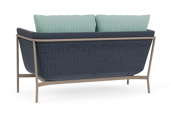 Lloyd Flanders™ Solstice Loveseat  - Denim Blue, French Beige