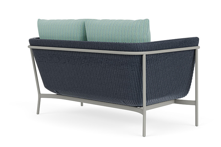 Lloyd Flanders™ Solstice Loveseat  - Denim Blue, Platinum