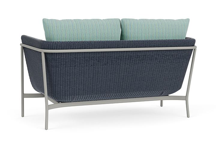 Lloyd Flanders™ Solstice Loveseat  - Denim Blue, Platinum