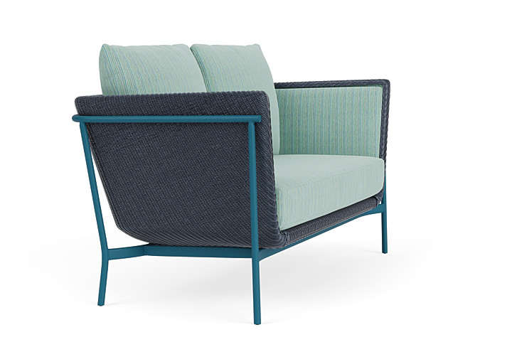 Lloyd Flanders™ Solstice Loveseat  - Denim Blue, Peacock