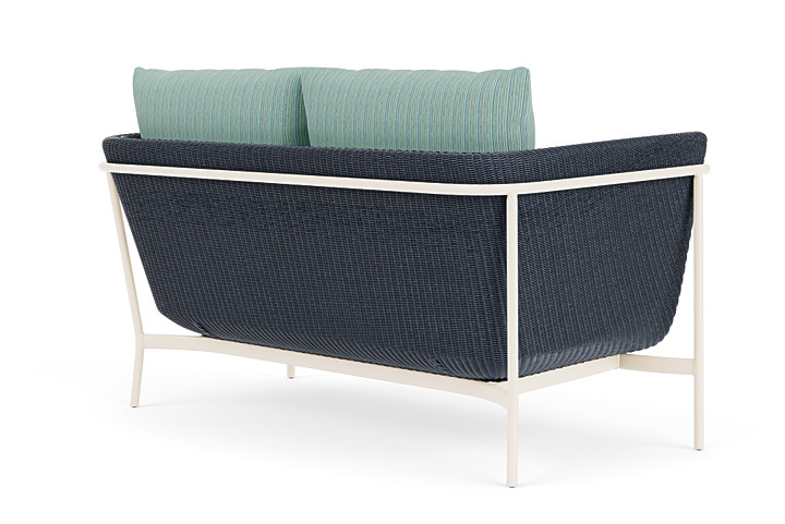 Lloyd Flanders™ Solstice Loveseat  - Denim Blue, Ivory