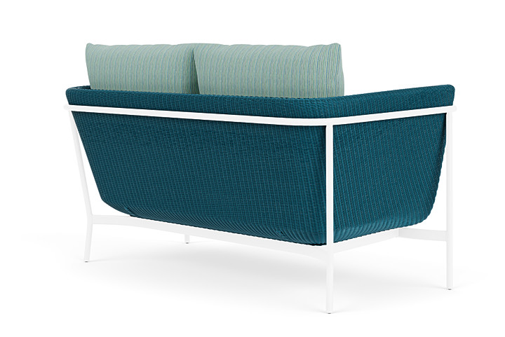 Lloyd Flanders™ Solstice Loveseat  - Peacock, White