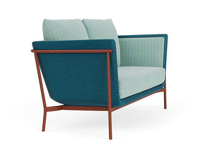 Lloyd Flanders™ Solstice Loveseat  - Peacock, Terracotta