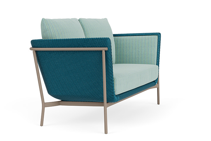 Lloyd Flanders™ Solstice Loveseat  - Peacock, French Beige