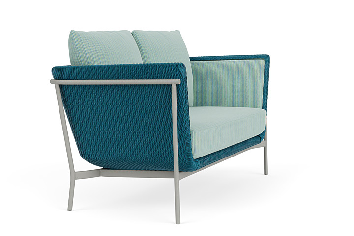 Lloyd Flanders™ Solstice Loveseat  - Peacock, Platinum