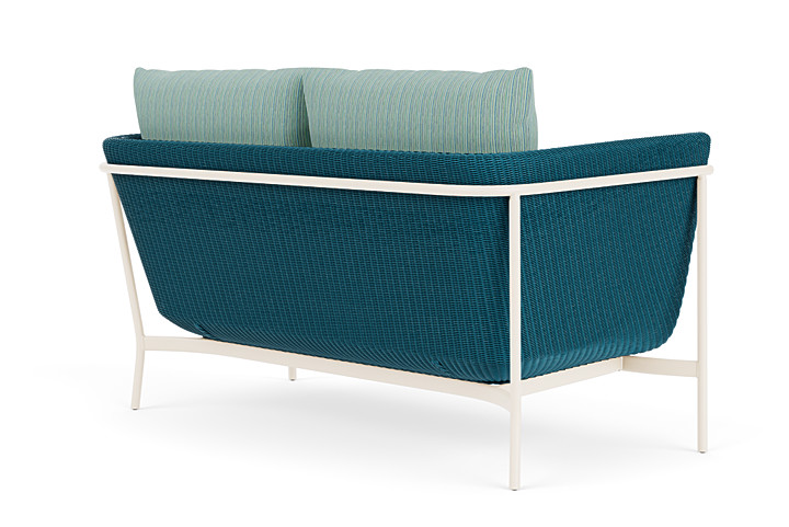 Lloyd Flanders™ Solstice Loveseat  - Peacock, Ivory