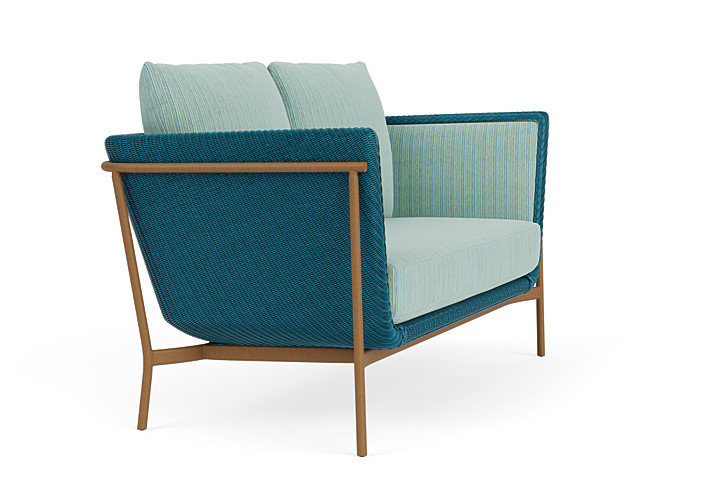 Lloyd Flanders™ Solstice Loveseat  - Peacock, Hickory