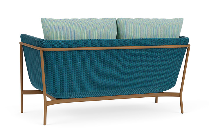 Lloyd Flanders™ Solstice Loveseat  - Peacock, Hickory