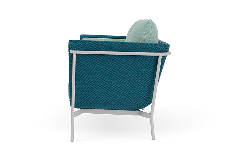 Lloyd Flanders™ Solstice Loveseat  - Peacock, Metallic Silver