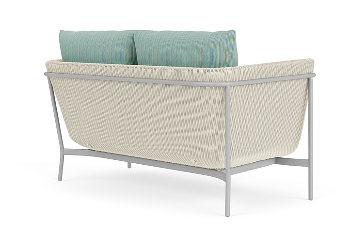 Lloyd Flanders™ Solstice Loveseat  - Ivory, Metallic Silver