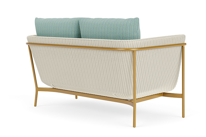 Lloyd Flanders™ Solstice Loveseat  - Ivory, Metallic Gold