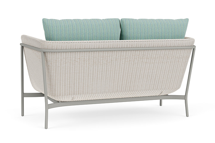 Lloyd Flanders™ Solstice Loveseat  - Antique White, Platinum