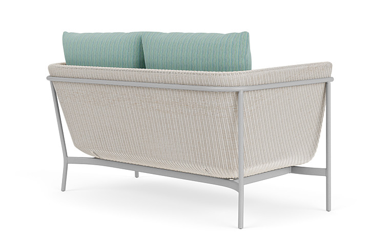 Lloyd Flanders™ Solstice Loveseat  - Antique White, Metallic Silver