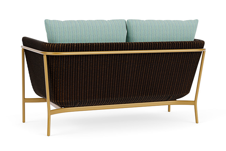 Lloyd Flanders™ Solstice Loveseat  - Mink, Metallic Gold