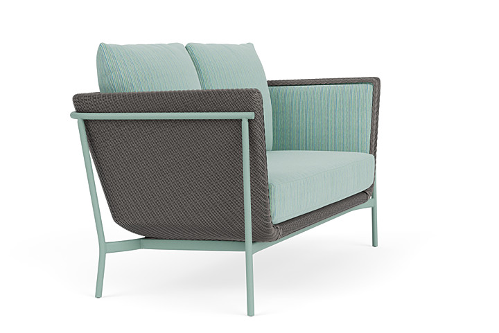 Lloyd Flanders™ Solstice Loveseat  - Pewter, Sea Glass