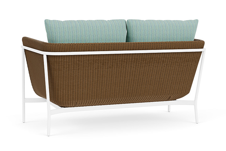 Lloyd Flanders™ Solstice Loveseat  - Hickory, Matte White