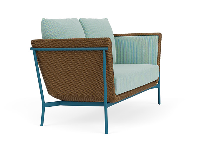 Lloyd Flanders™ Solstice Loveseat  - Hickory, Peacock