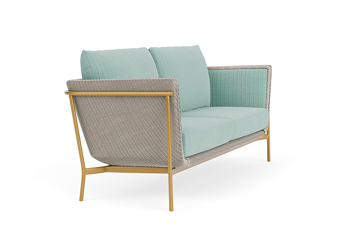 Lloyd Flanders™ Solstice Sofa  - Linen, Metallic Gold