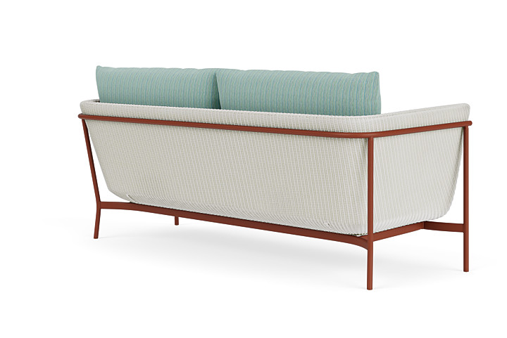 Lloyd Flanders™ Solstice Sofa  - Matte White, Terracotta