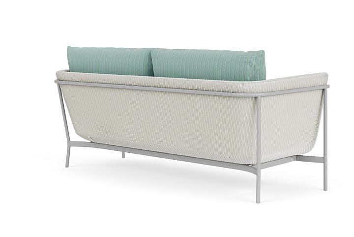 Lloyd Flanders™ Solstice Sofa  - Matte White, Metallic Silver