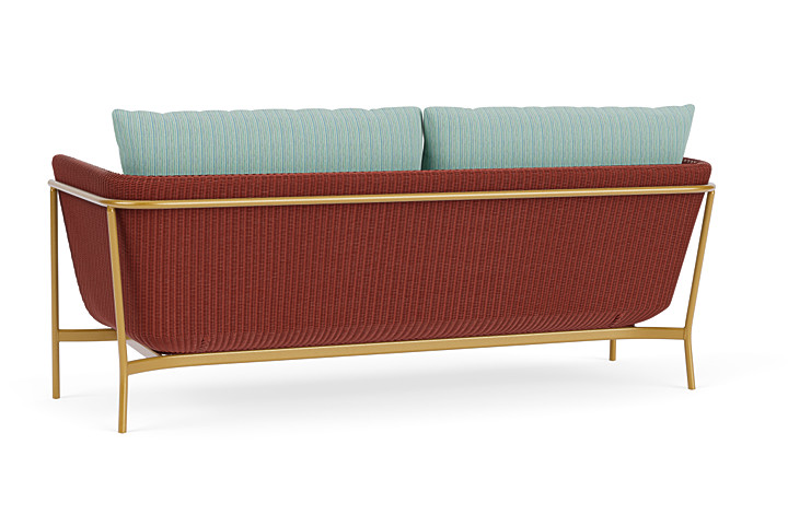 Lloyd Flanders™ Solstice Sofa  - Terracotta, Metallic Gold