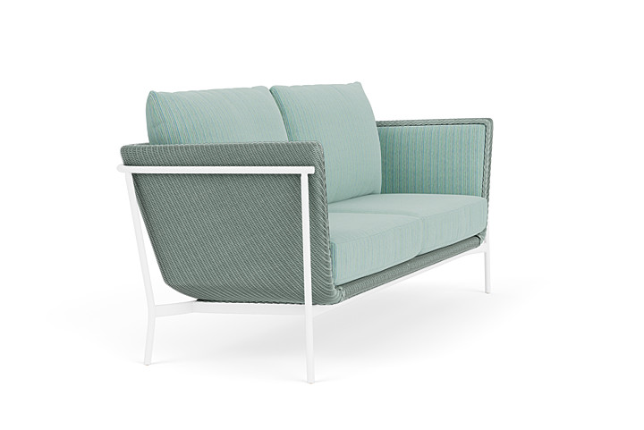 Lloyd Flanders™ Solstice Sofa  - Sea Glass, Matte White