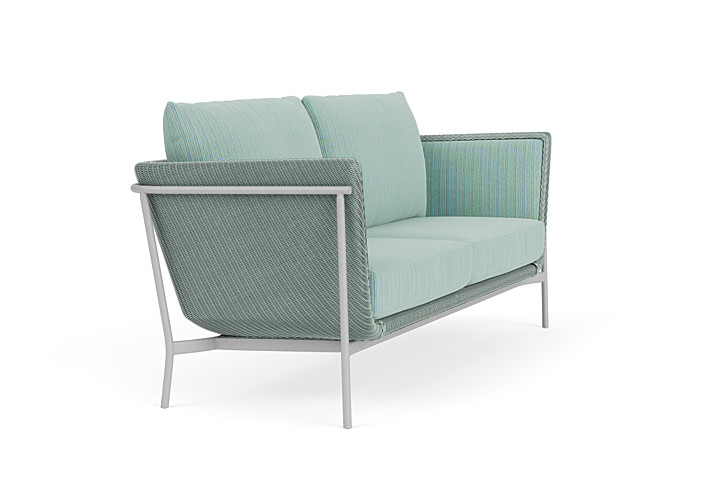 Lloyd Flanders™ Solstice Sofa  - Sea Glass, Metallic Silver