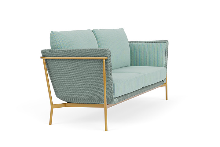 Lloyd Flanders™ Solstice Sofa  - Sea Glass, Metallic Gold