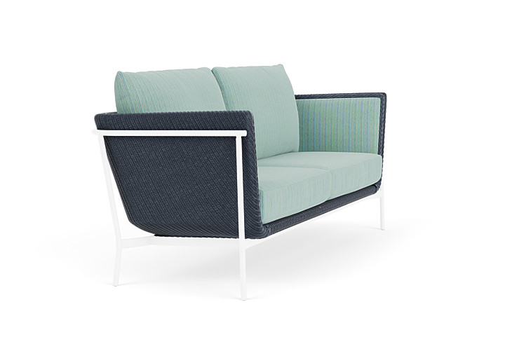 Lloyd Flanders™ Solstice Sofa  - Denim Blue, White