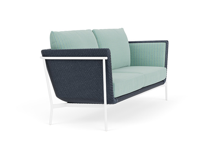 Lloyd Flanders™ Solstice Sofa  - Denim Blue, Matte White