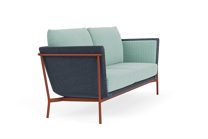 Lloyd Flanders™ Solstice Sofa  - Denim Blue, Terracotta