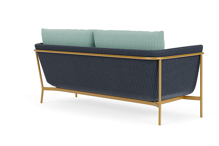 Lloyd Flanders™ Solstice Sofa  - Denim Blue, Metallic Gold