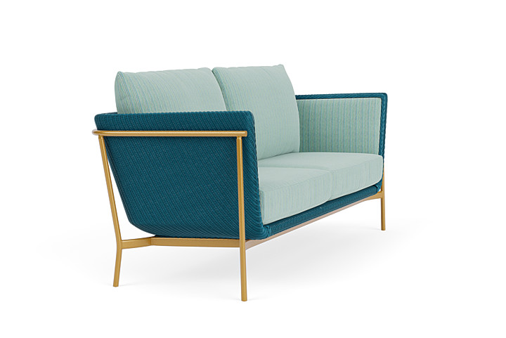 Lloyd Flanders™ Solstice Sofa  - Peacock, Metallic Gold