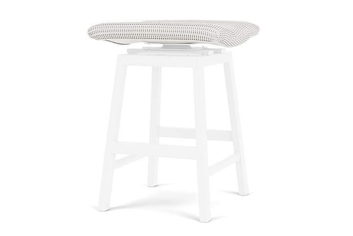 Lloyd Flanders™ Loom Swivel Counter Stool - White