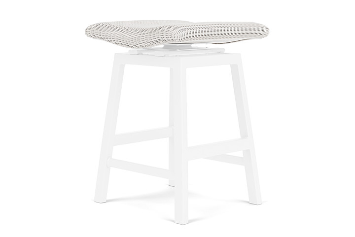 Lloyd Flanders™ Loom Swivel Counter Stool - White