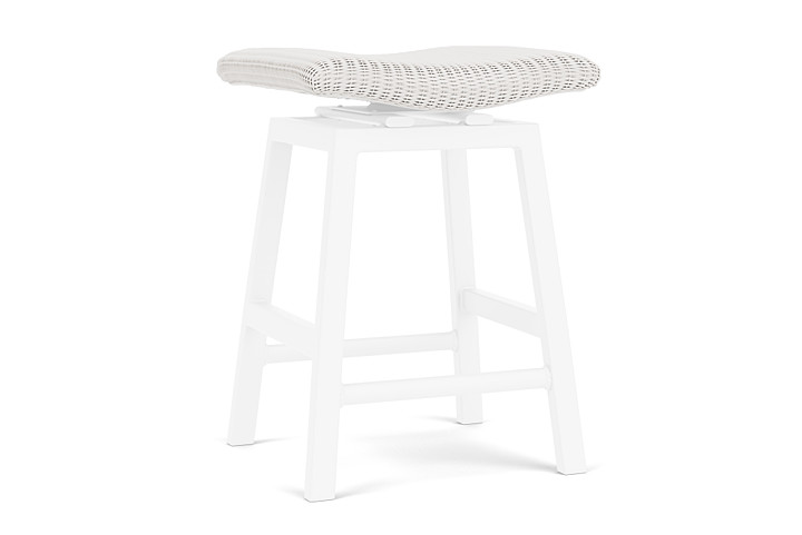 Lloyd Flanders™ Loom Swivel Counter Stool - White