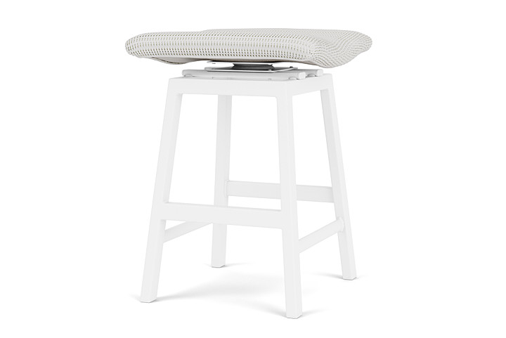 Lloyd Flanders™ Loom Swivel Counter Stool - Matte White